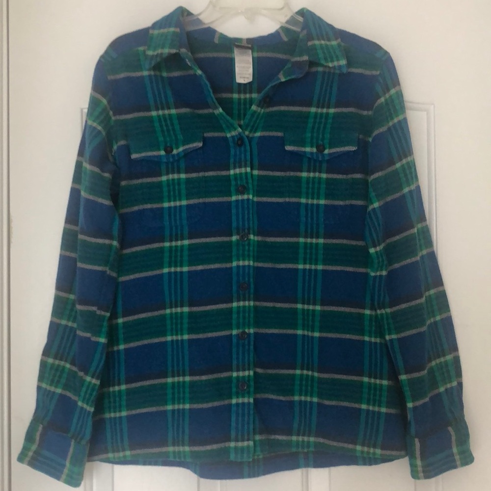 Patagonia Organic Cotton Flannel, Size 10, thick, soft and cozy!